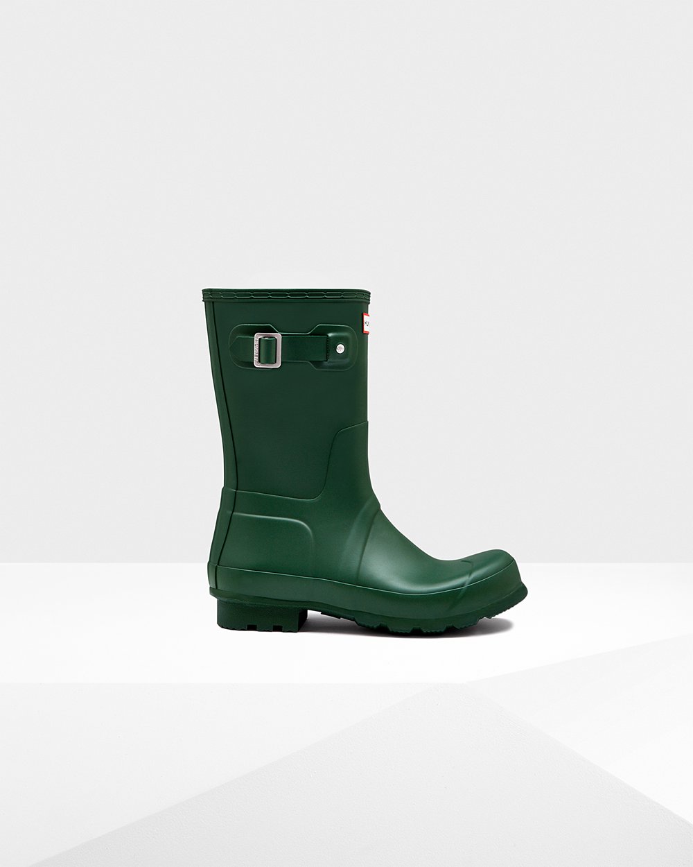 Mens Short Rain Boots - Hunter Original (68YQSOXBL) - Green